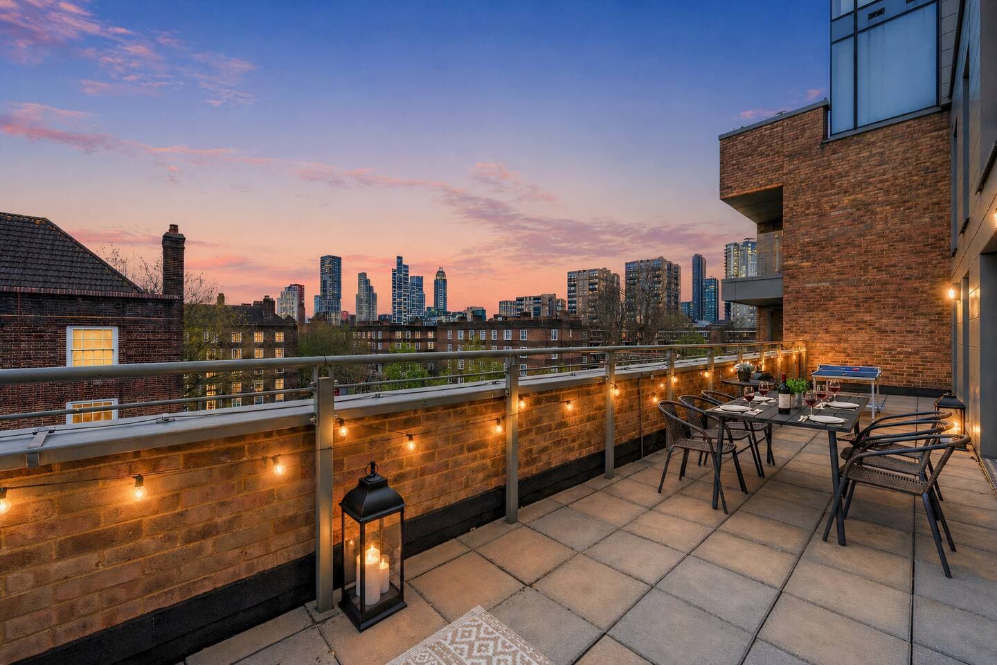 One of the few flats in Zone 1 with a private skyline terrace